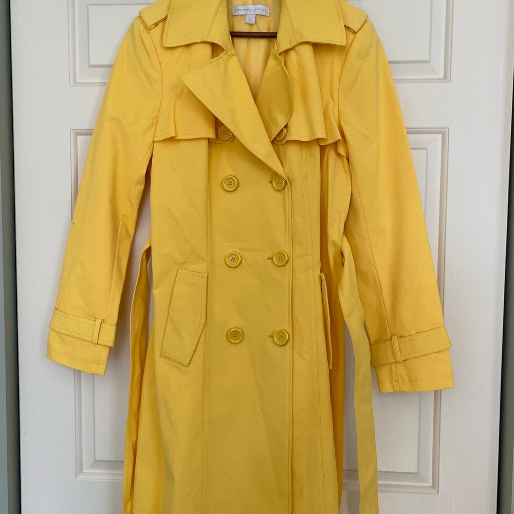 Bright Yellow trench coat